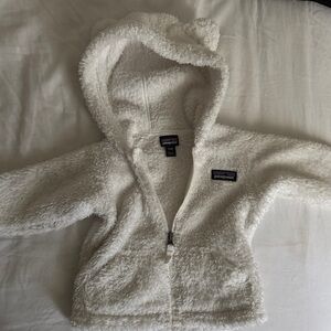 Patagonia Kids' Cozy Fleece Hoodie - Cream